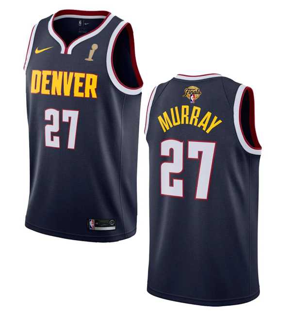 Men's Denver Nuggets #27 Jamal Murray Navy 2023 Finals Champions Icon Edition Stitched Basketball Jersey,We sell and wholesale Men's Denver Nuggets #27 Jamal Murray Navy 2023 Finals Champions Icon Edition Stitched Basketball Jersey on line form chian!